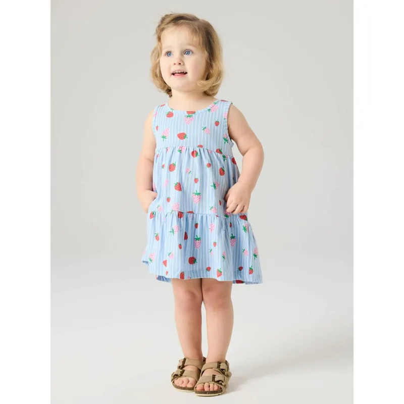 Φόρεμα μακό κορίτσι name it-13228172-Chambray Blue