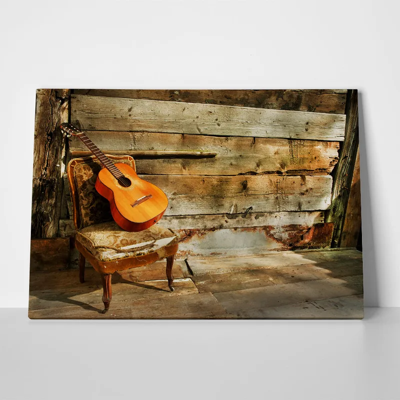 Πινακας σε καμβά GUITAR CHAIR