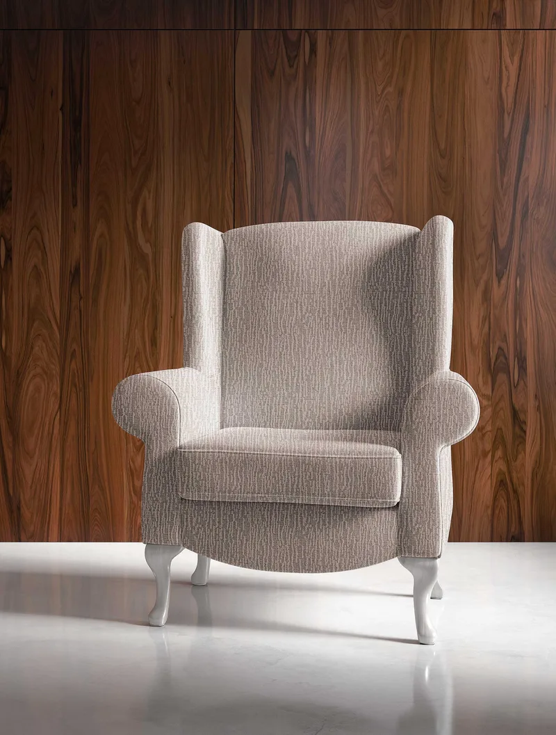 Ελαστικό κάλυμμα μπερζέρας KLYRA BEIGE-5210186097120