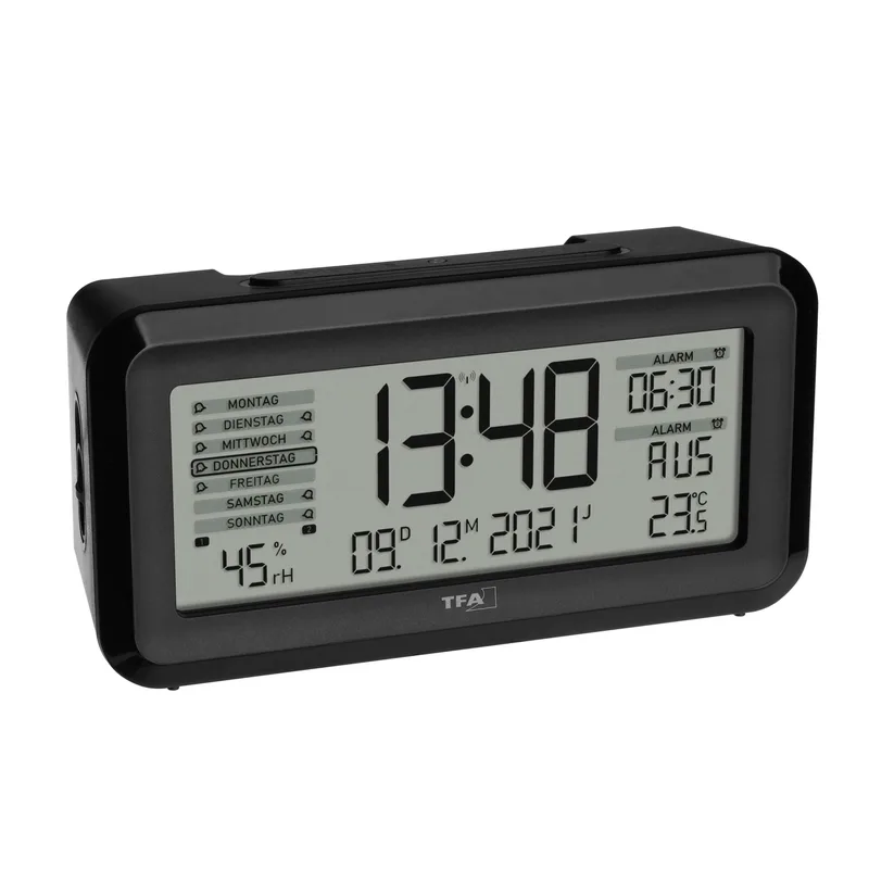 TFA 60.2562.01 Digital Radio Alarm Clock with Room Climate Monitor BOXX2
