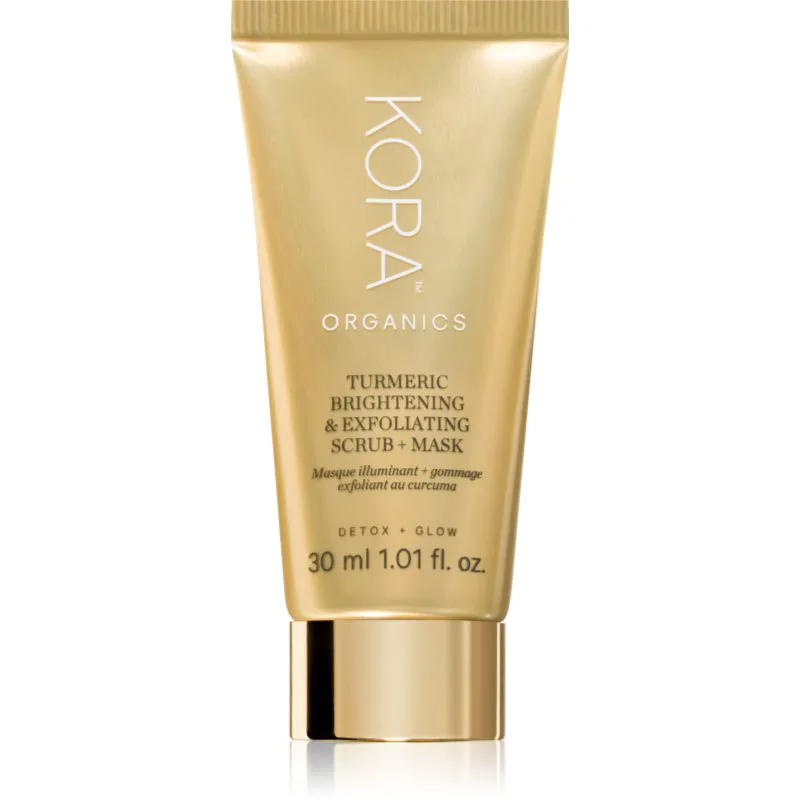 KORA Organics Turmeric Brightening & Exfoliating Scrub + Mask απολέπιση και μάσκα 30 ml