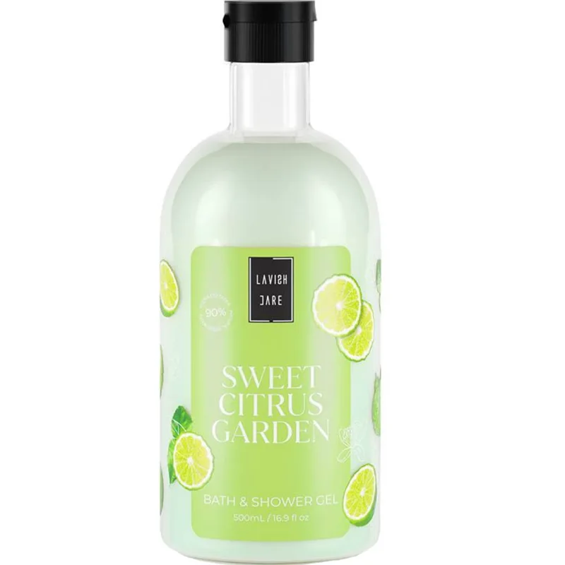 Lavish Care Shower Gel Sweet Citrus Garden Ενυδατικό & Αρωματικό Αφρόλουτρο με Άρωμα Εσπεριδοειδή 500ml