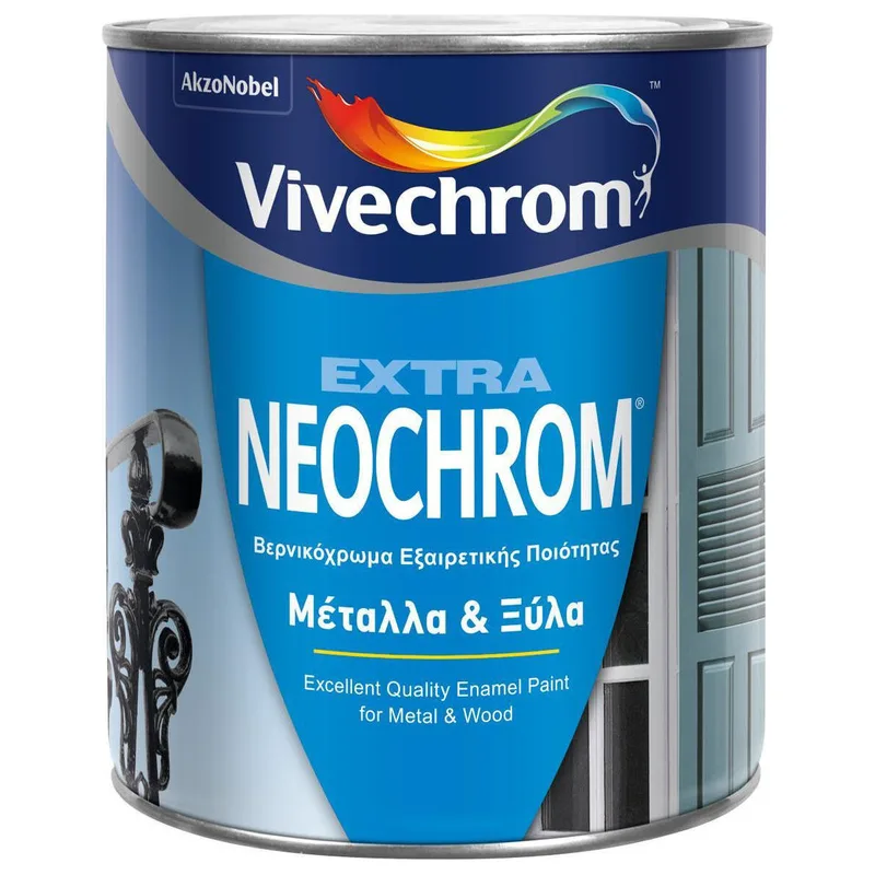 Βερνικόχρωμα Neochrom Extra 24 Mαύρο Ματ 750ml