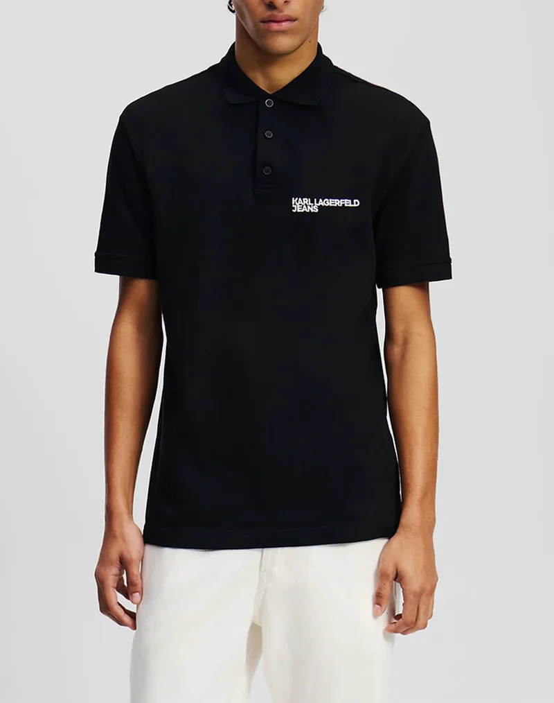 KARL LAGERFELD JEANS KLJ REGULAR PIQUE POLO A2M17094-999 Black