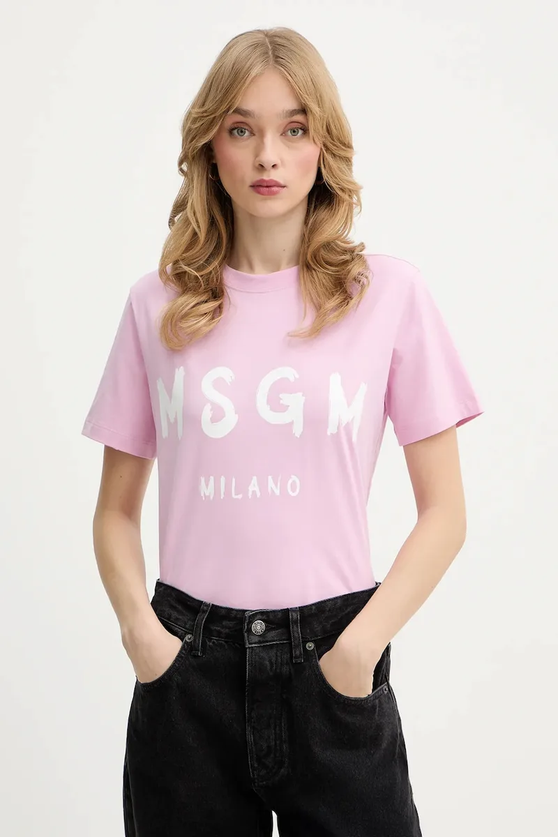 Βαμβακερό μπλουζάκι MSGM