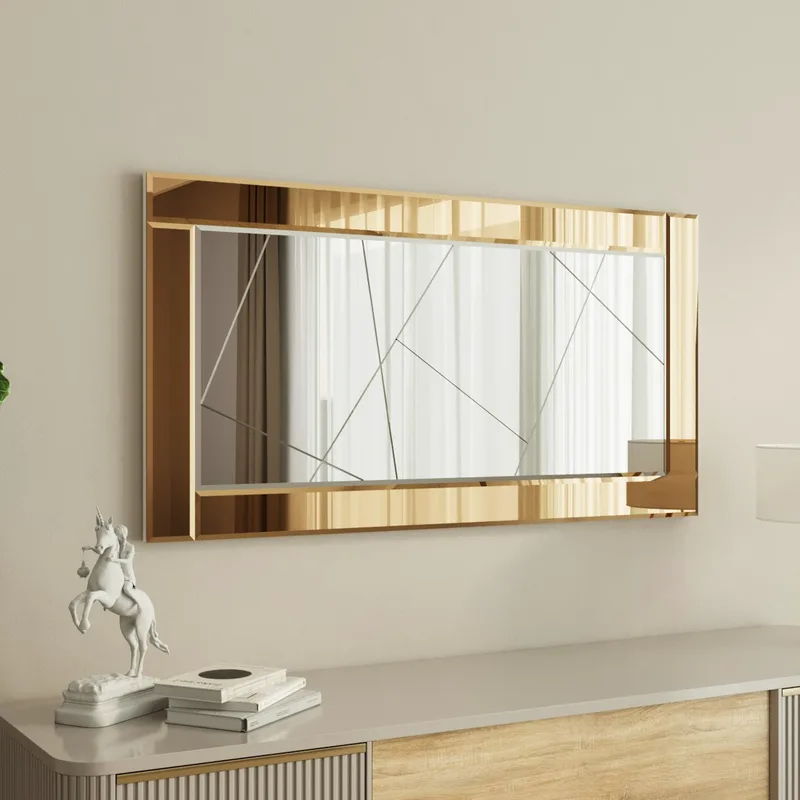Καθρέπτης Pierre - Bronze, White 116Sam1196 (60x120x2,2)