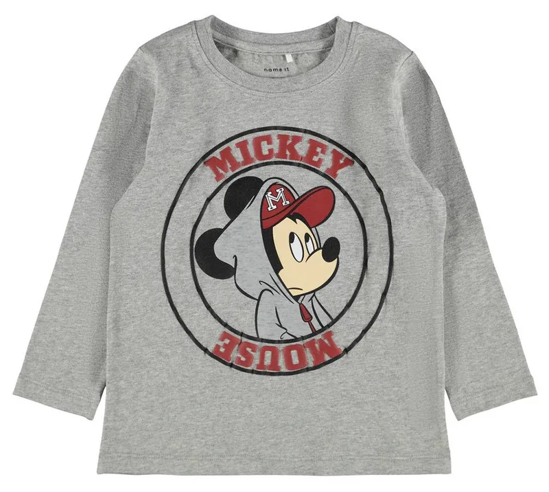 ΜΠΛΟΥΖΑ NAME IT 13193886 NMMMICKEY ΓΚΡΙ ΜΕΛΑΝΖΕ (116 CM)-(6 ΕΤΩΝ)