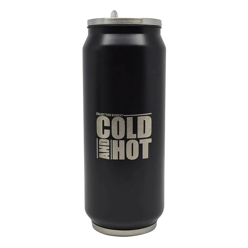 Ποτήρι Θερμός 'Cold and Hot' Μαύρο Inox 500ml ANKOR