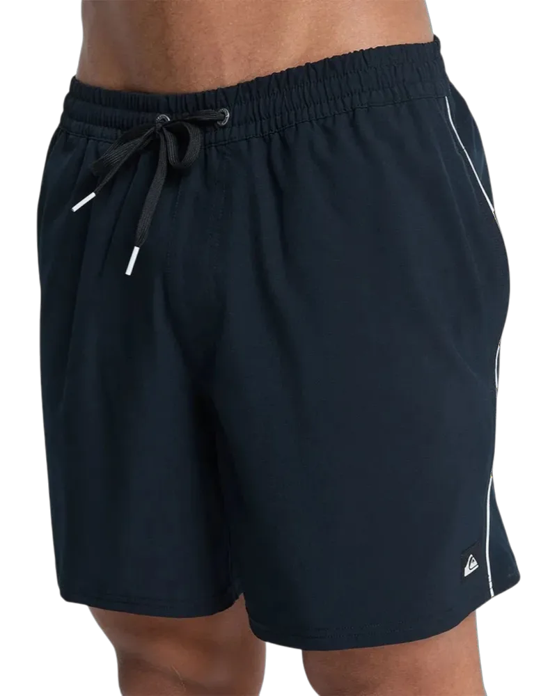 Quiksilver Stretch Piped Volley 16´´Ανδρικό Μαγιό EQYJV04211-KVJ0 Μαύρο