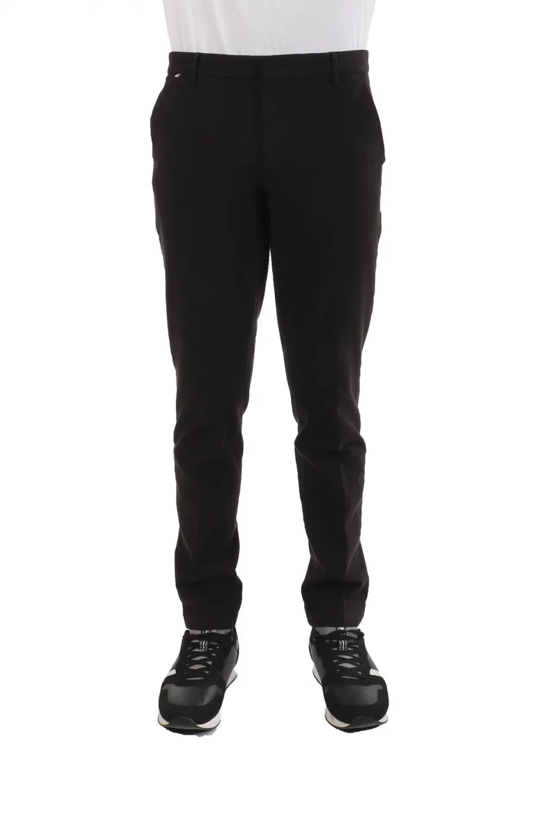 BOSS ΠΑΝΤΕΛΟΝΙ CHINO KAITO1 SLIM FIT STRETCHLETIC ΜΑΥΡΟ