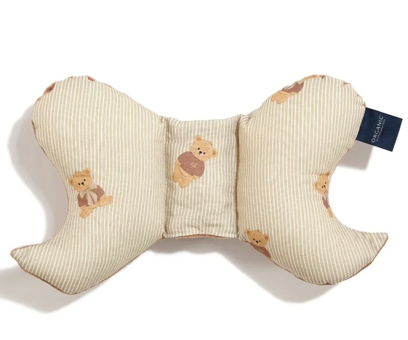 Βρεφικό Μαξιλάρι La Millou Organic Jersey Angel's Wings Baby Bear Velvet Mocca