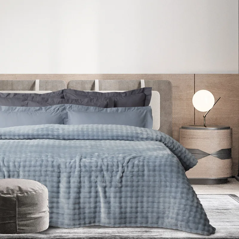 Κουβέρτα Fleece King Size Das Home 1371 Light Blue 240x260