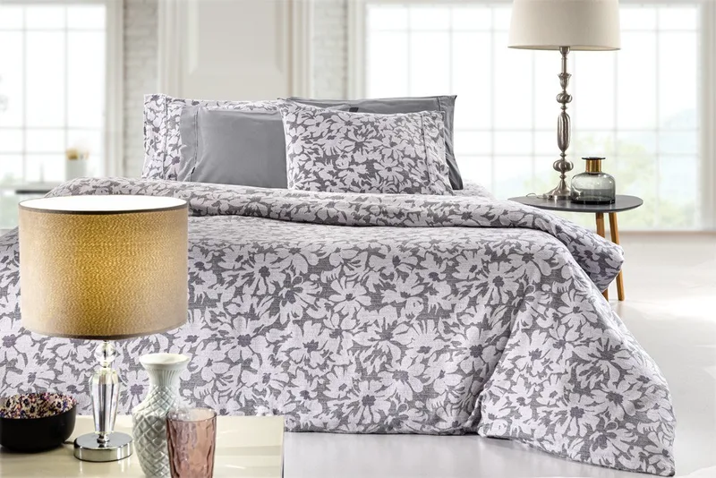 Σετ Σεντόνια Φανελένια Μονά 3 Τεμαχίων Guy Laroche Martin Grey 170x265