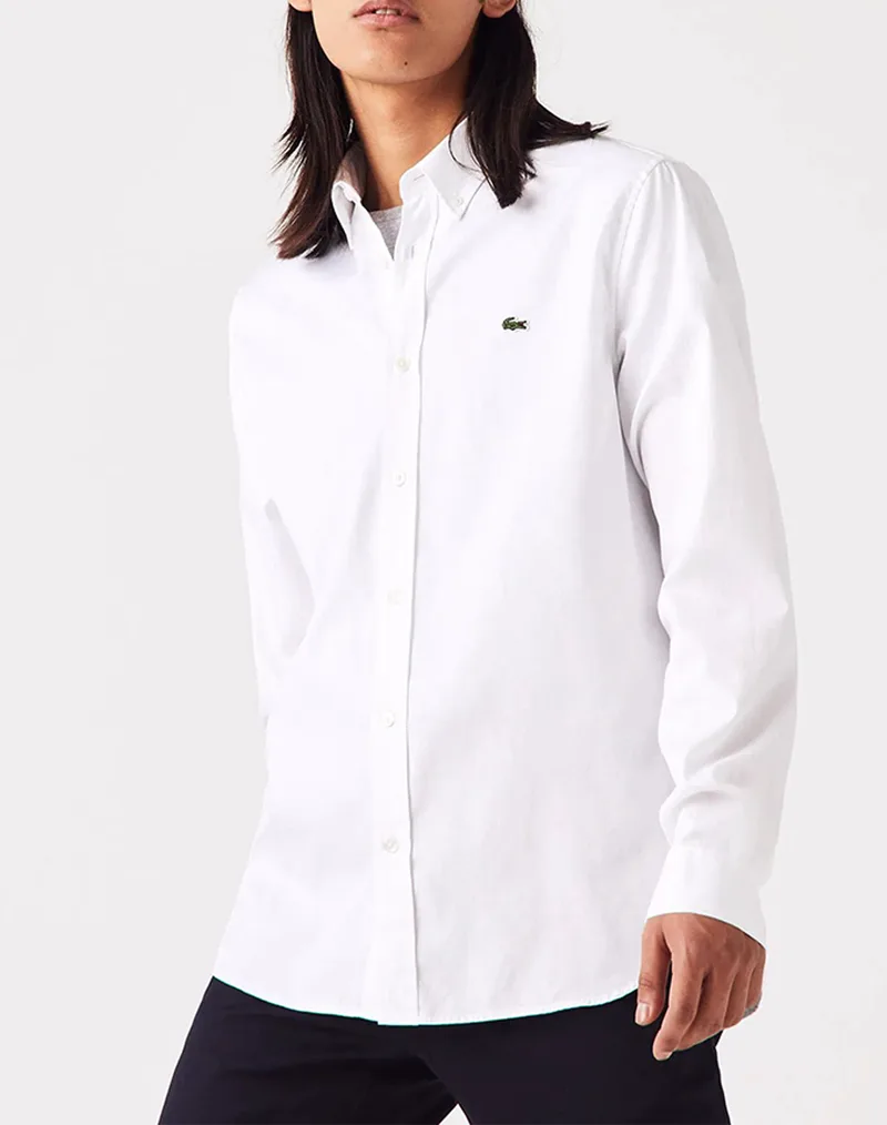 LACOSTE ΠΟΥΚΑΜΙΣΟ ΜΜ SHIRT LS 3CH2933-001 White