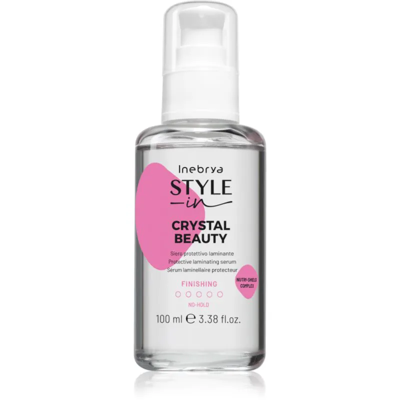 Inebrya Style-In Crystal Beauty προστετυτικό υγρό Για λάμψη και απαλότητα μαλλιών 100 ml