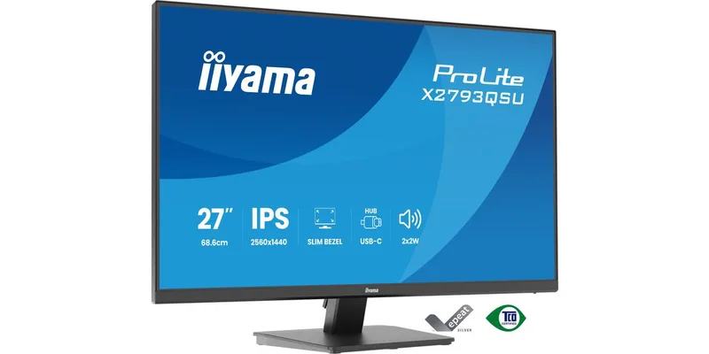 IIYAMA 68.6cm (27") X2793QSU-B1 16:9 HDMI+DP+2xUSB IPS
