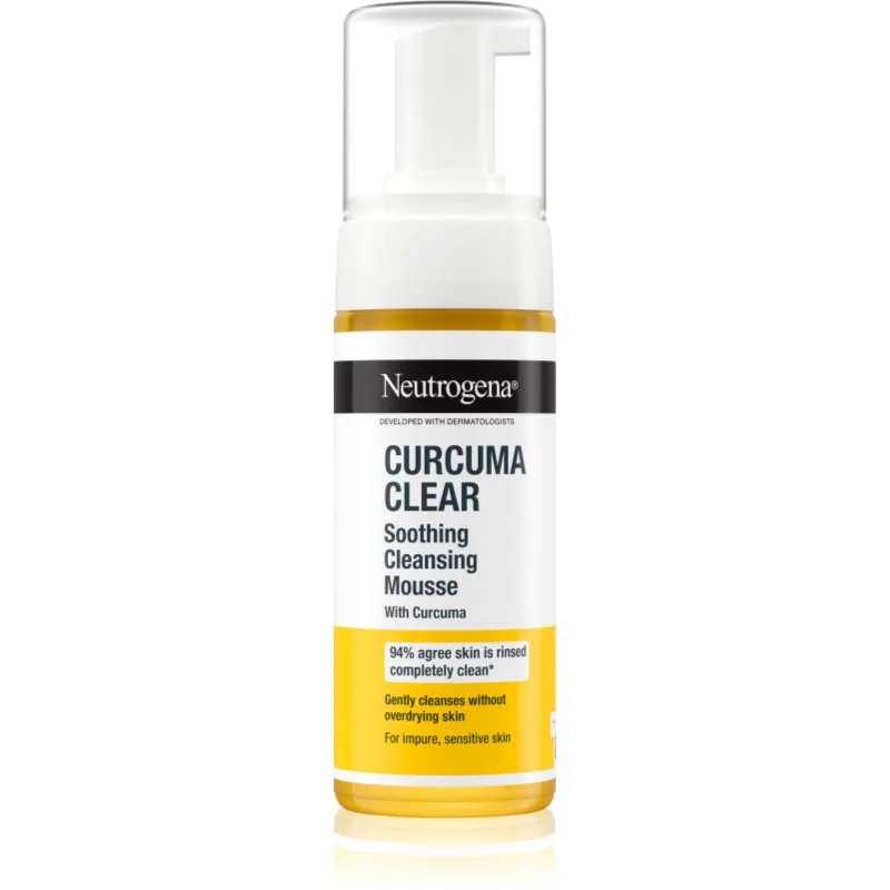 Neutrogena Curcuma Clear καταπραϋντικός καθαριστικός αφρός 150 ml