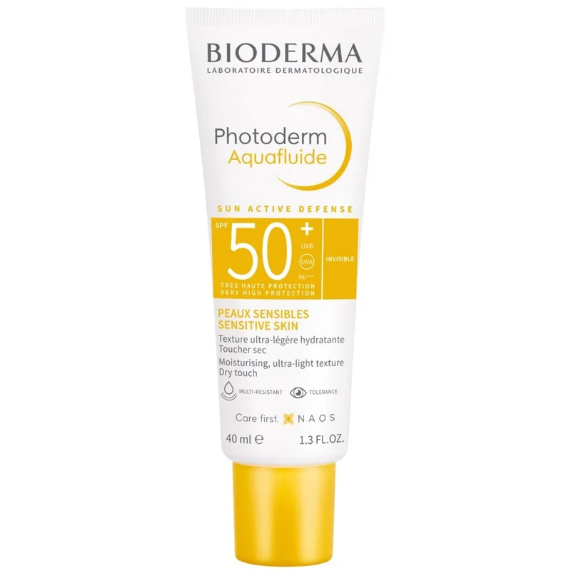 Bioderma Photoderm Aquafluide Ultra-Light Dry Touch Spf50+ Αντηλιακό Προσώπου Πολύ Υψηλής Προστασίας για Μεικτό προς Λιπαρό Δέρμα 40ml