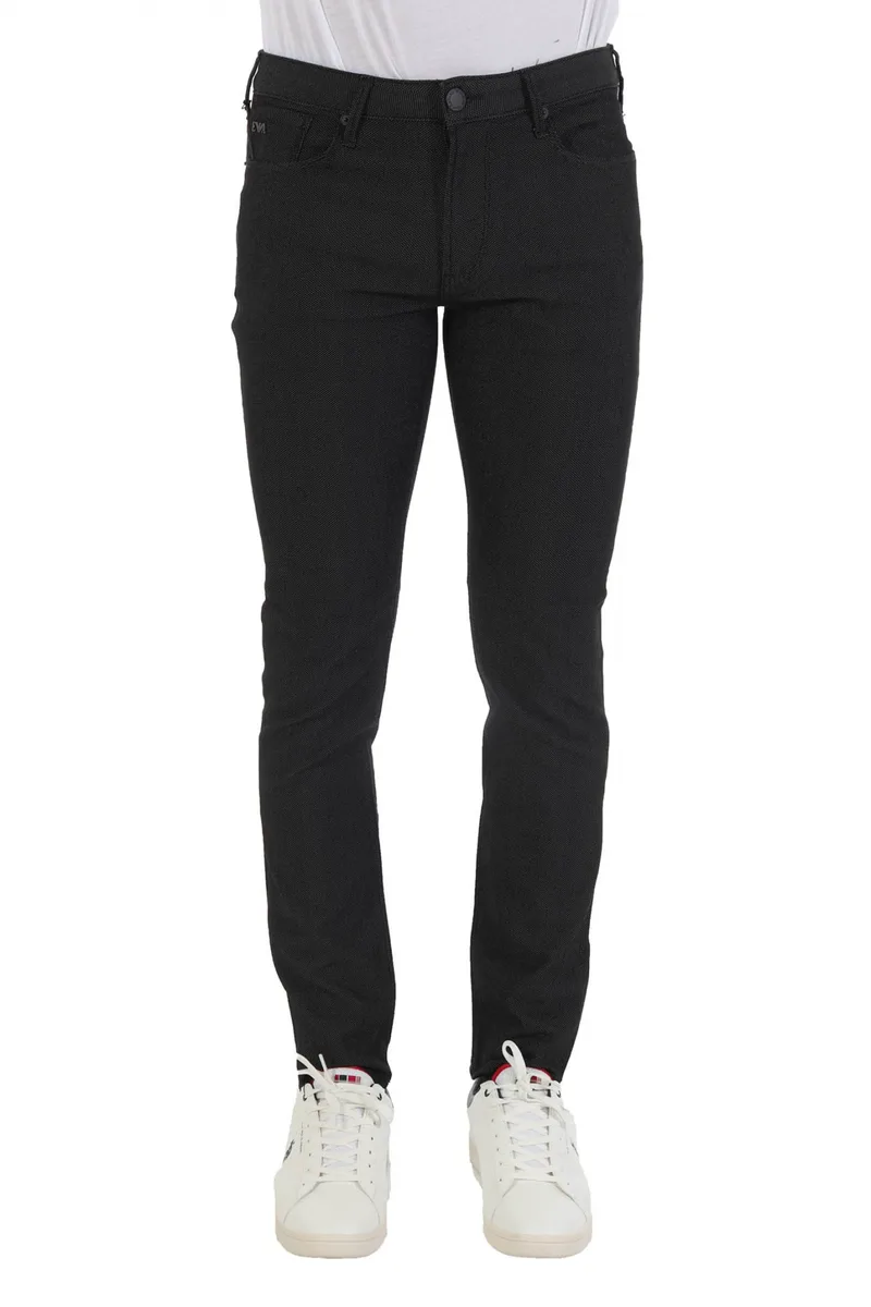 EMPORIO ARMANI ΠΑΝΤΕΛΟΝΙ 5ΤΣΕΠΟ J06 SLIM FIT ΜΙΚΡΟΣΧΕΔΙΟ ΜΑΥΡΟ