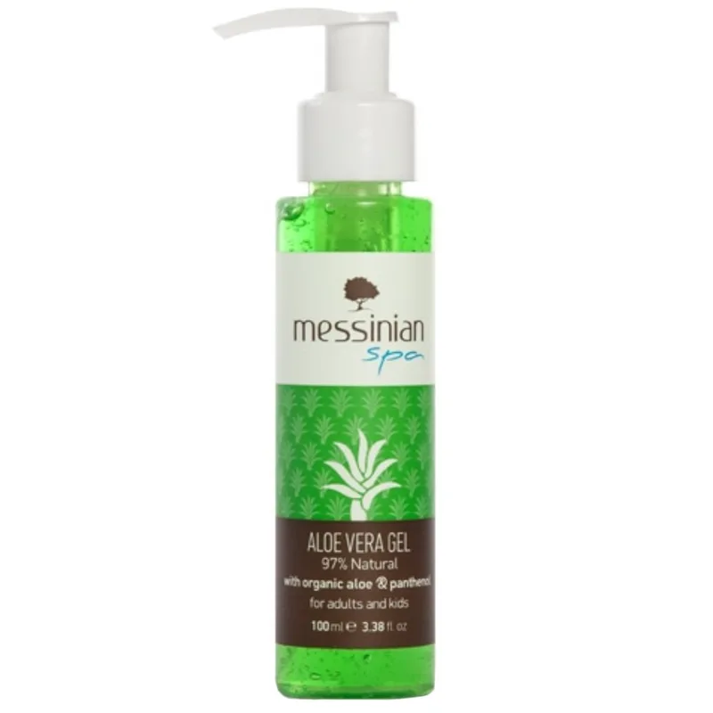 Messinian Spa With Organic Aloe Vera & Panthenol Body Gel Καταπραϋντικό Τζέλ Σώματος για Ενυδάτωση & Θρέψη από Ηλιακά Εγκαύματα & Διάφορους Ερεθισμούς του Δέρματος με Αντλία 100ml