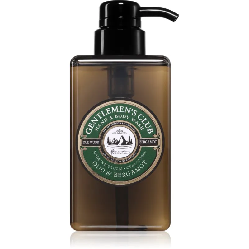 Castelbel Gentlemen's Club Oud & Bergamot πολυτελές ρευστό σαπούνι για χέρια και σώμα 450 ml