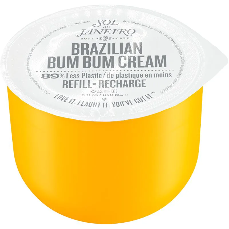 Sol de Janeiro Brazilian Bum Bum Cream συσφικτική και λειαντική κρέμα για γλουτούς και γοφούς ανταλλακτική γέμιση 240 μλ