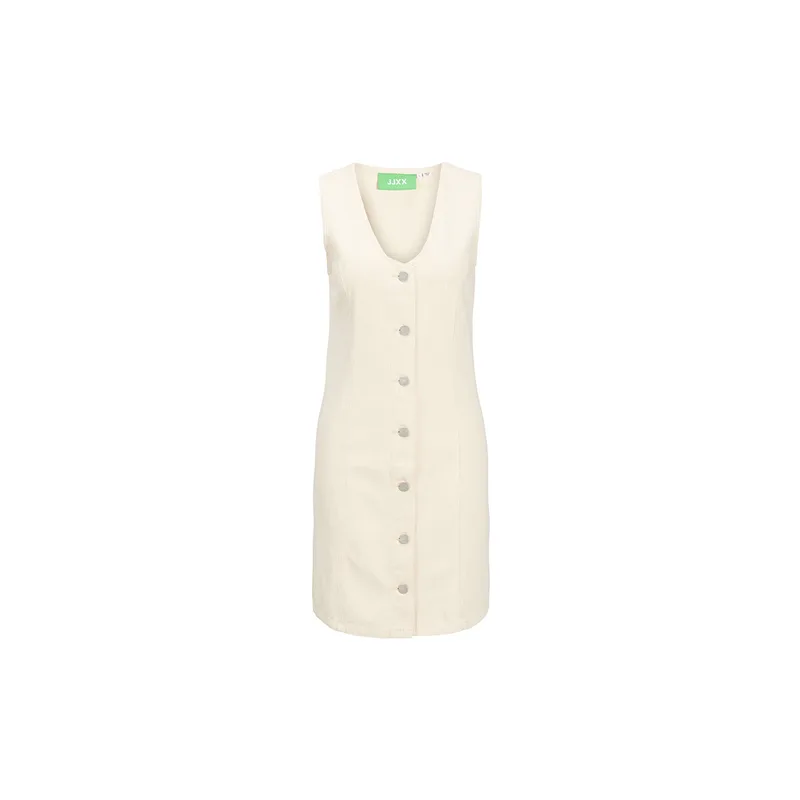 Κοντά Φορέματα JJXX JXDORA NARA DENIM BUTTONED SLEEVELESS MINI DRESS WOMEN