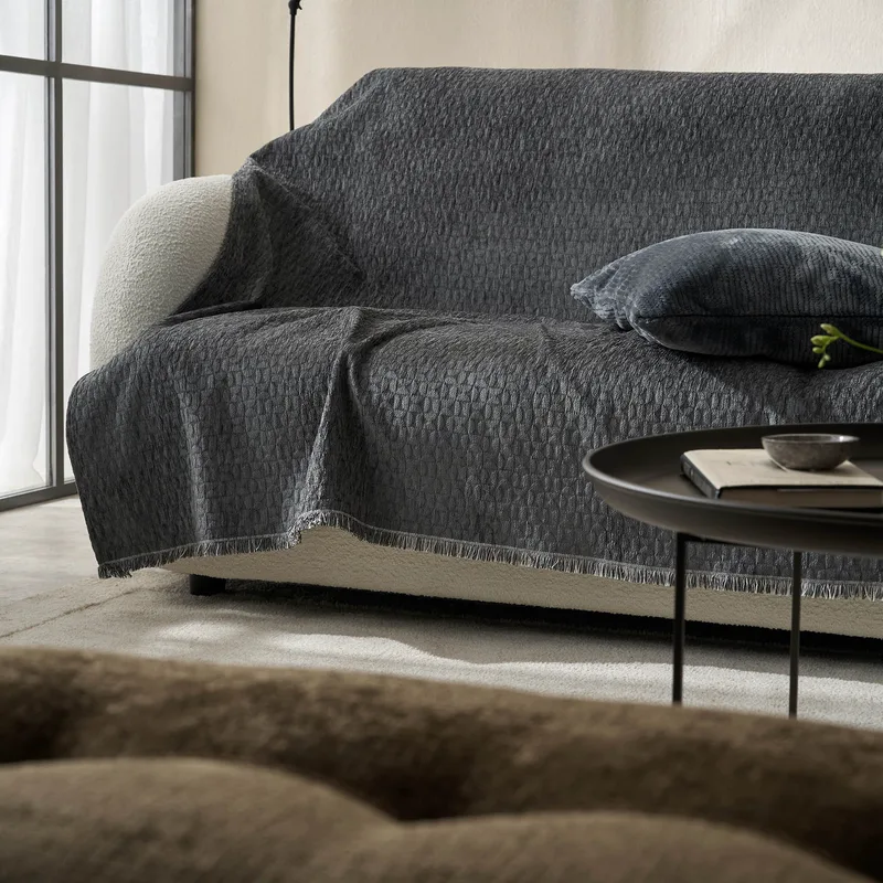 Ριχτάρι Τετραθέσιου Gofis Home Ondine Pearl Grey 20-07-184-4/14 180x350