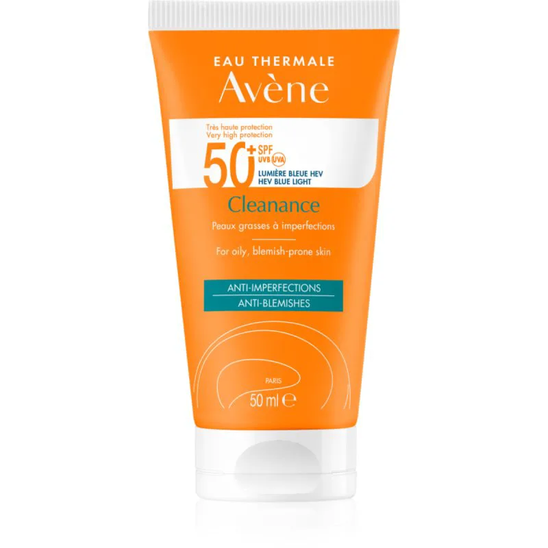 Avène Cleanance αντηλιακή προστασία της επιδερμίδας με τάση για ακμή SPF 50+ 50 ml
