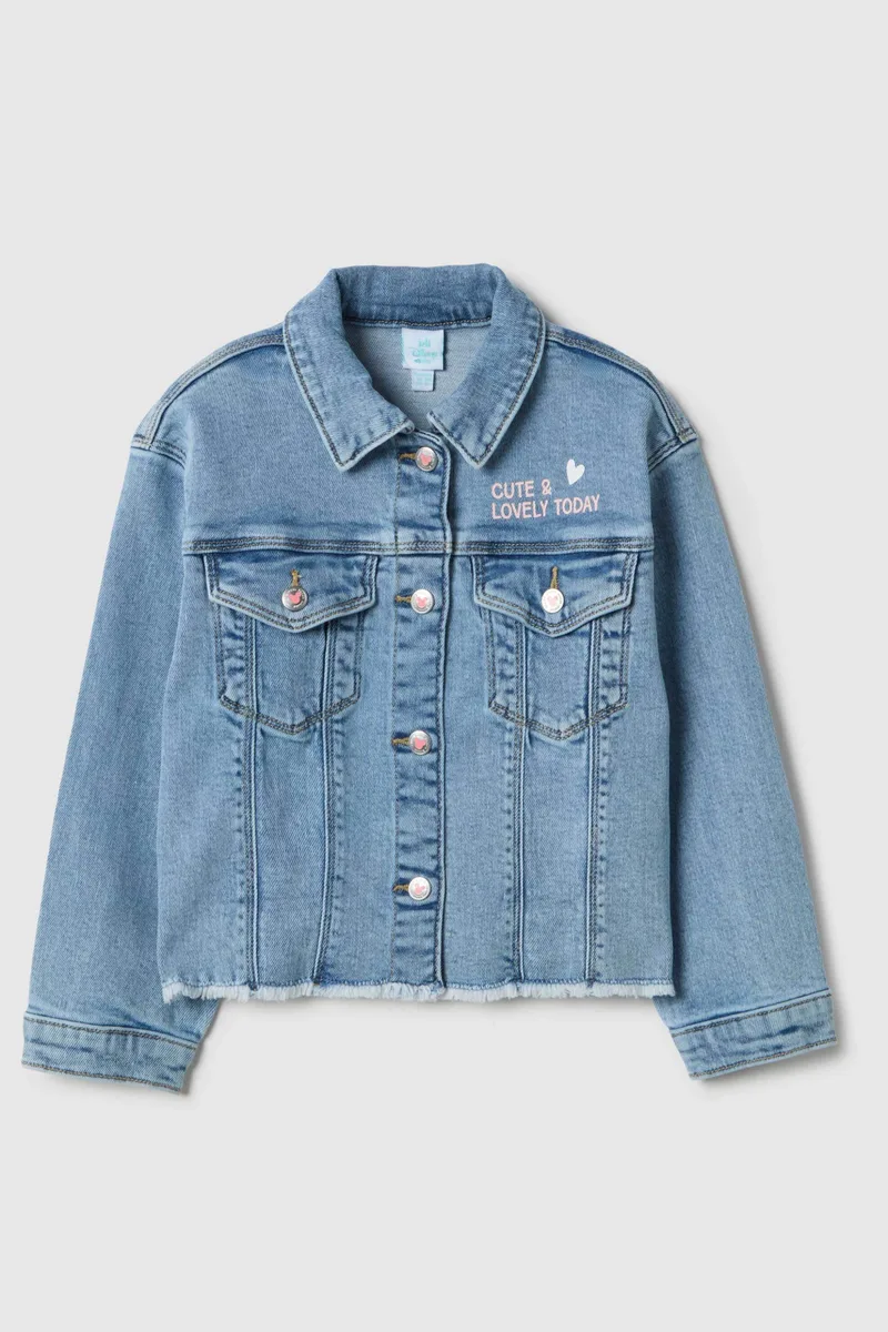 OVS βρεφικό denim μπουφάν με print "Minnie Mouse" Regular Fit - 002514650 Denim Blue
