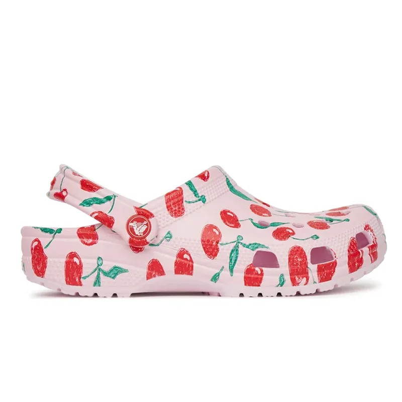 CROCS Classic Fresh Fruits Clog K 211020 6ZW Ροζ Milk