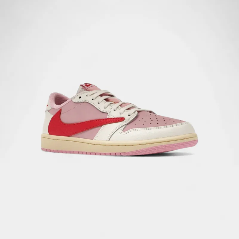 Sneakers Nike 1 Retro Low OG SP Travis Scott Sail Tropical Ροζ