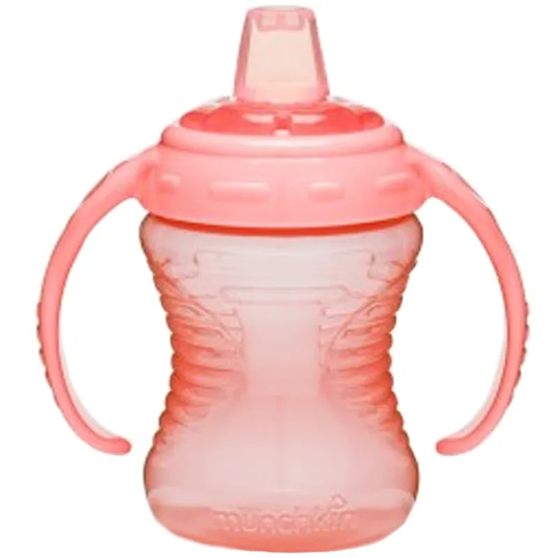 Munchkin Mighty Grip Trainer Cup 6m+, Εκπαιδευτικό Βρεφικό Ποτηράκι με Χερούλια Ανθεκτικό στις Διαρροές 237ml - Ροζ