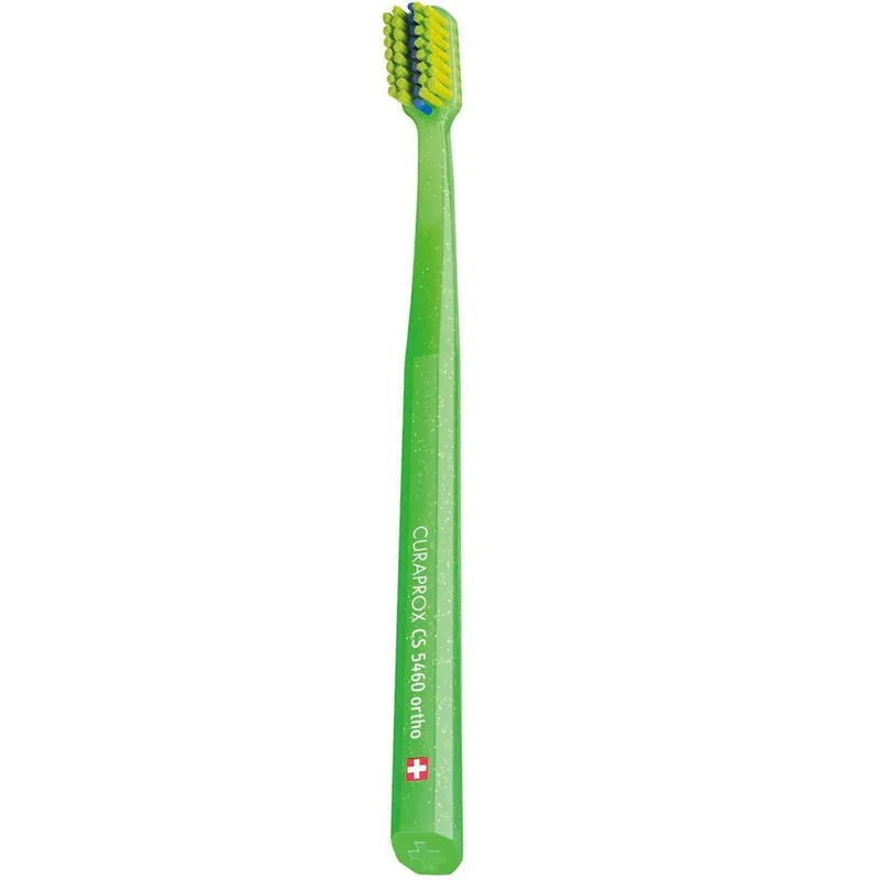 Curaprox CS 5460 Ortho Ultra Soft Toothbrush Πράσινο - Λαχανί Πολύ Μαλακή Οδοντόβουρτσα Κατάλληλη για Καθαρισμό Ορθοδοντικών Μηχανισμών 1 Τεμάχιο