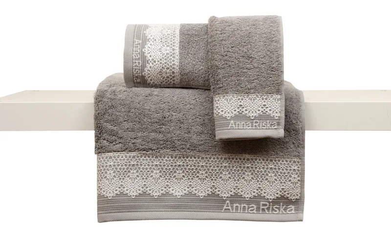Σετ πετσέτες μπάνιου 3 τεμ. KARLA 4 GREY, ANNA RISKA
