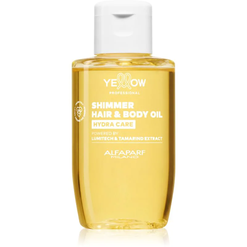 Yellow Professional Hydra Care Shimmer Hair & Body Oil ενυδατικό λάδι για όλους τους τύπους μαλλιών 100 ml