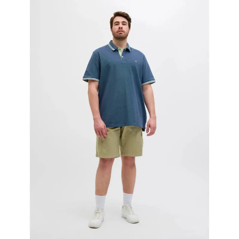 Βαμβακερό Polo πικέ "Paulos" Jack & Jones σε plus fit γραμμή - Oceanview