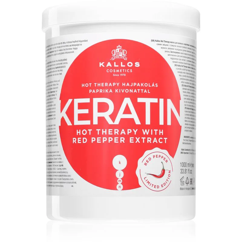 Kallos KJMN Professional Keratin μάσκα μαλλιών 1000 ml