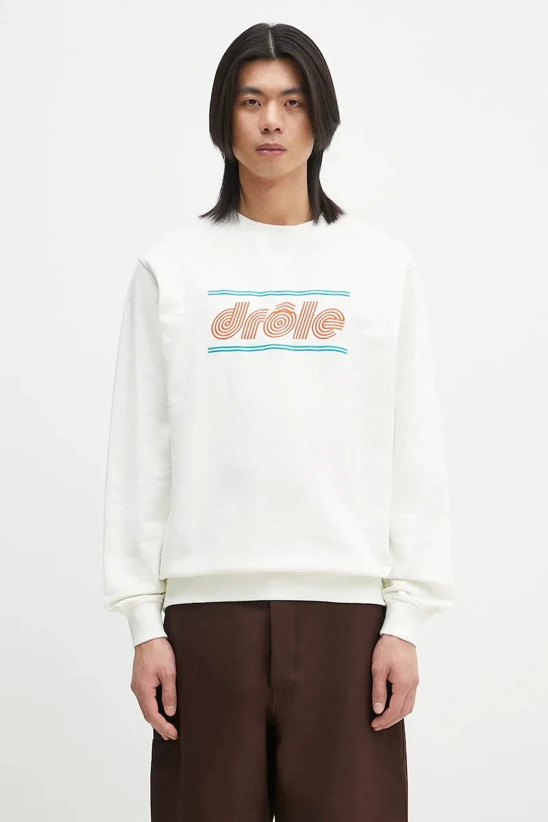 Βαμβακερή μπλούζα Drôle de Monsieur Le Sweatshirt Pique Tennis