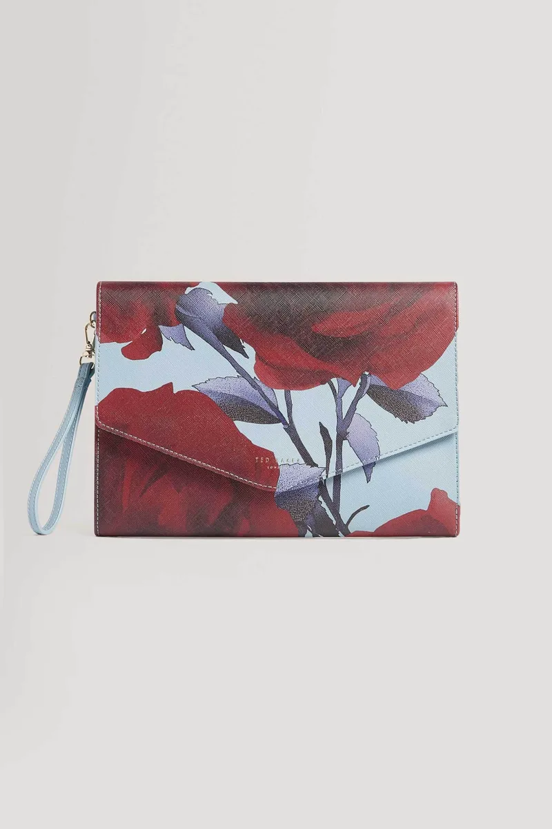 Ted Baker γυναικείo clutch με floral print "Emrynn" - 282649 Μπλε Baby