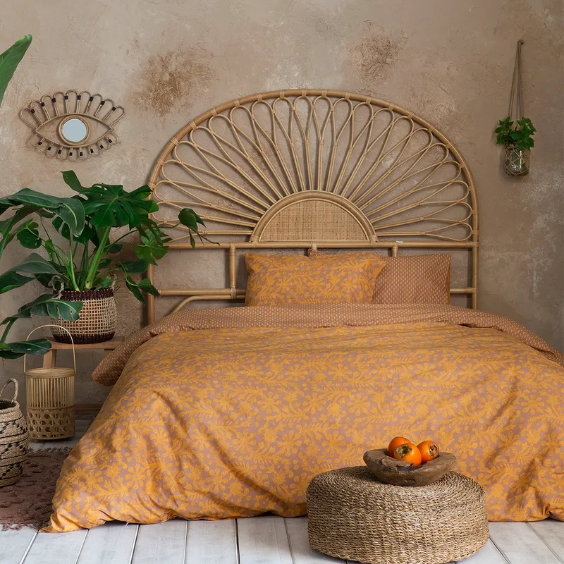 Κουβερλί Μονό (160x240) Nima Bed Linen Salma Deep Πορτοκαλί