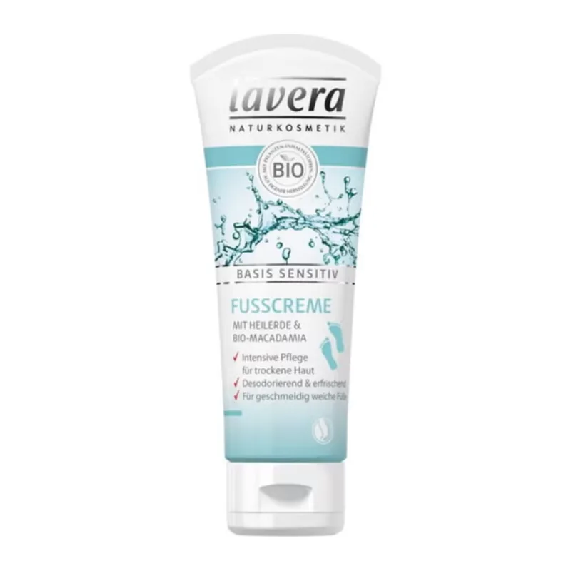 Lavera Basis Sensitiv - Foot Cream, 75 Ml