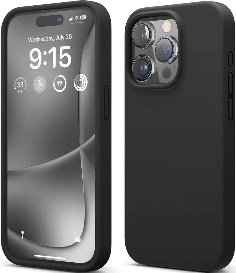 Elago Silicone Case - Premium Θήκη Σιλικόνης Apple iPhone 15 Pro - Black (ES15SC61PRO-BK)
