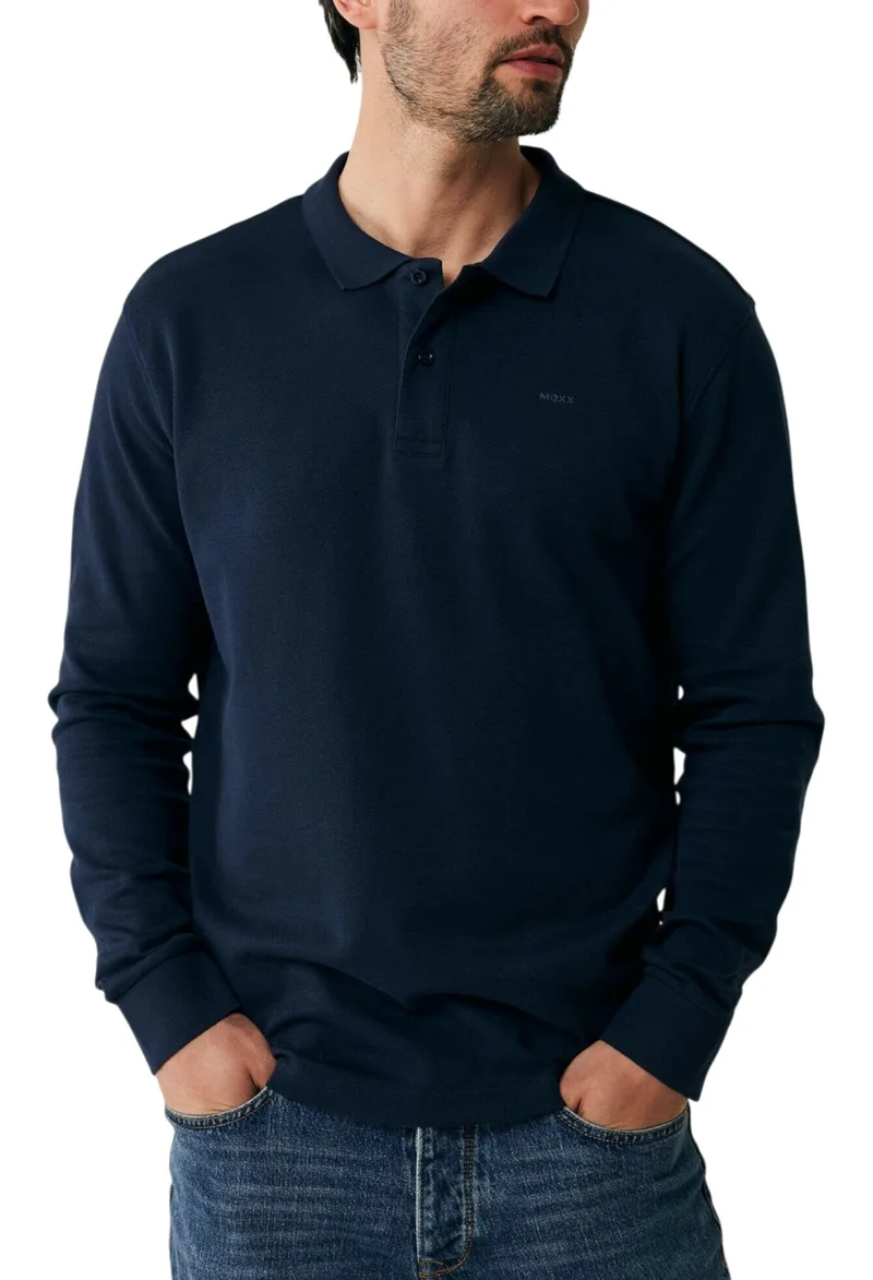 Μπλούζα Μακρυμάνικη Mexx Heavyweight Polo LS MF007101743M-NAVY Ανδρικό