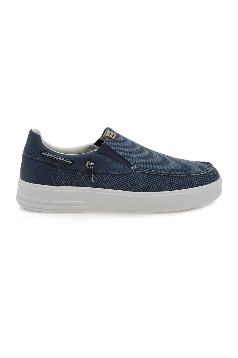 Renato Garini ανδρικά loafers μονόχρωμα - W589S0222051 Σκούρο Μπλε