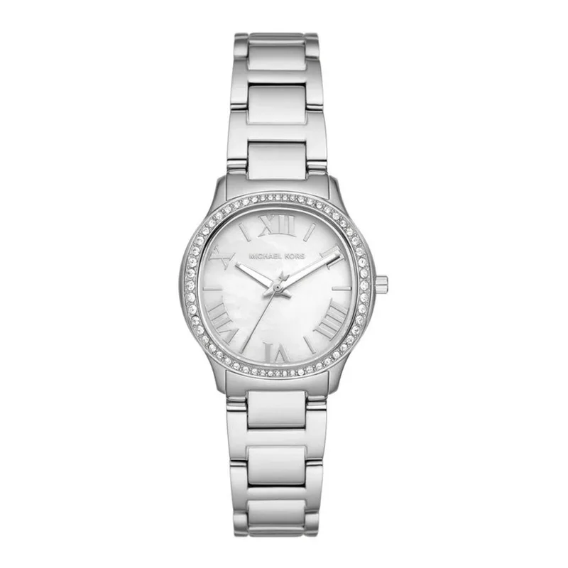 MICHAEL KORS Sage Crystals Silver Stainless Steel Bracelet MK4824