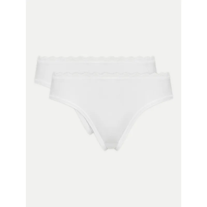 Triumph Σετ σλιπ κλασικά Feel Of Cotton 10225045 Λευκό