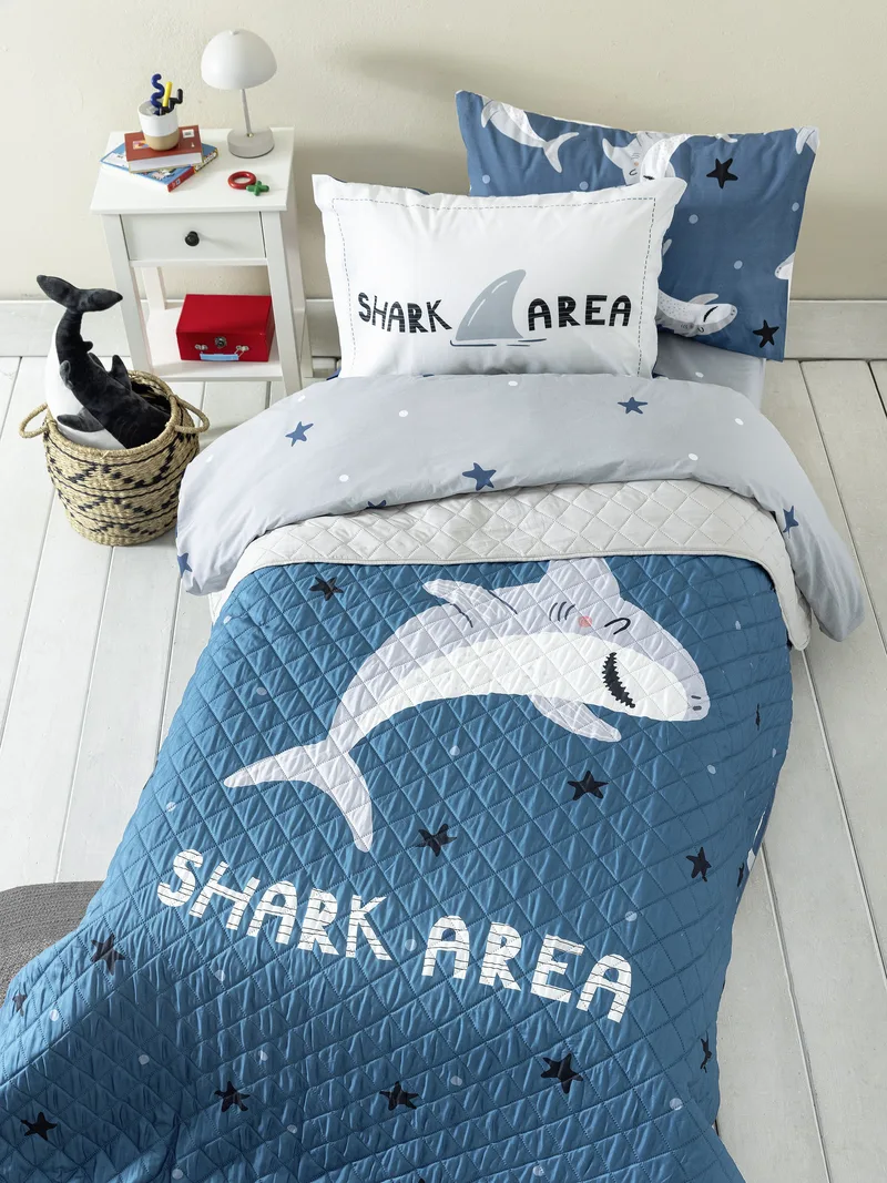 Παιδικό Κουβερλί Μονό Nima Shark Area 160x220