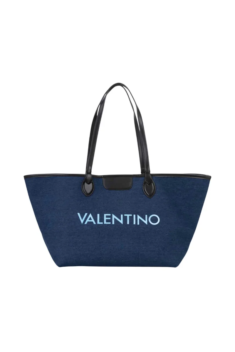 Valentino γυναικεία τσάντα shopper διπλής όψης - 74LVBS9Z501/REV Μπλε Σκούρο