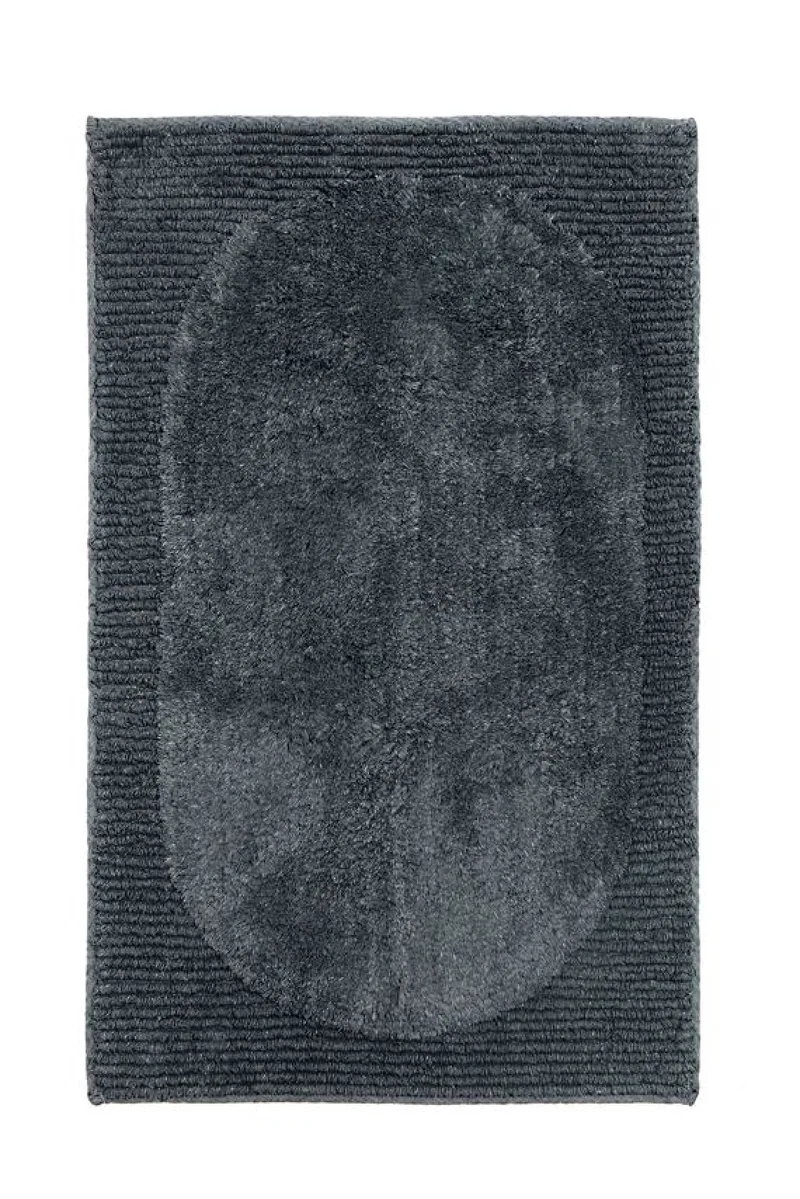 Χαλακι Μπανιου Βαμβακερο Feel Fresh Night Gray Nima 80x50x0cm Μονόχρωμο